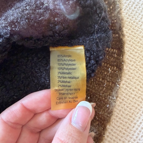 Alice + Olivia Black and Brown Sweater - Picture 5 of 6